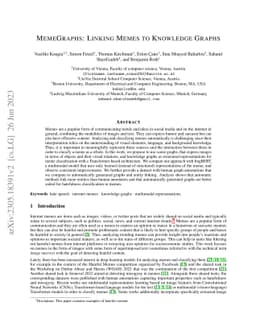 MemeGraphs: Linking Memes to Knowledge Graphs