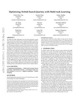 Optimizing Airbnb Search Journey with Multi-task Learning