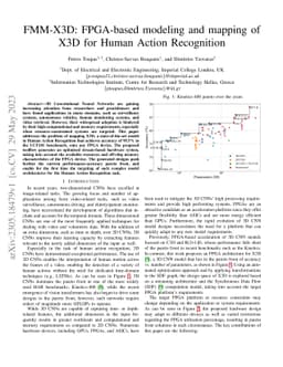 FMM-X3D: FPGA-based modeling and mapping of X3D for Human Action
  Recognition