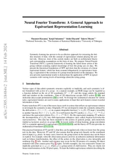 Neural Fourier Transform: A General Approach to Equivariant
  Representation Learning