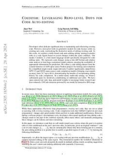 Coeditor: Leveraging Contextual Changes for Multi-round Code
  Auto-editing