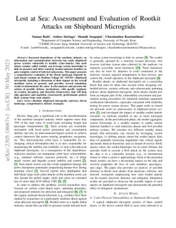 Lost at Sea: Assessment and Evaluation of Rootkit Attacks on Shipboard
  Microgrids