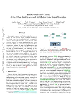 Fine-Grained is Too Coarse: A Novel Data-Centric Approach for Efficient
  Scene Graph Generation