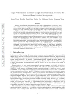 High-Performance Inference Graph Convolutional Networks for Skeleton-Based Action Recognition