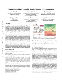 Graph Neural Processes for Spatio-Temporal Extrapolation