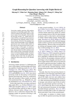 Graph Reasoning for Question Answering with Triplet Retrieval