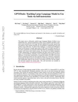 GPT4Tools: Teaching Large Language Model to Use Tools via
  Self-instruction