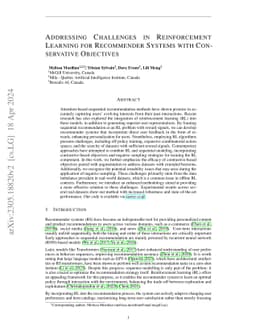 Robust Reinforcement Learning Objectives for Sequential Recommender
  Systems