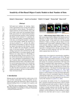 Sensitivity of Slot-Based Object-Centric Models to their Number of Slots