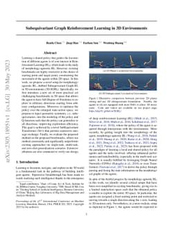 Subequivariant Graph Reinforcement Learning in 3D Environments