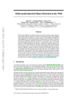 Multi-modal Queried Object Detection in the Wild