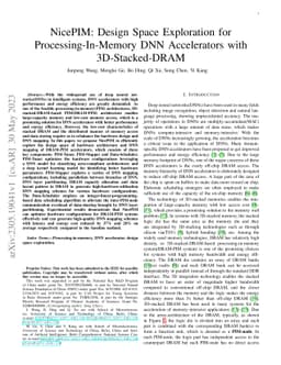 NicePIM: Design Space Exploration for Processing-In-Memory DNN
  Accelerators with 3D-Stacked-DRAM