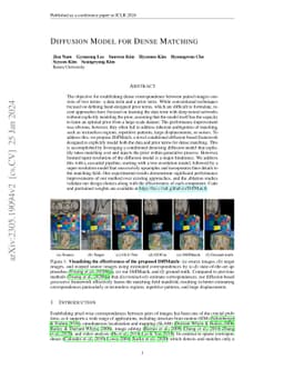 Diffusion Model for Dense Matching