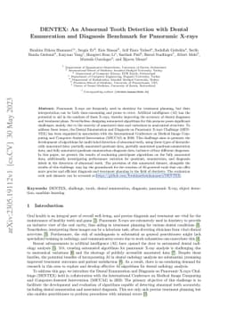 DENTEX: An Abnormal Tooth Detection with Dental Enumeration and
  Diagnosis Benchmark for Panoramic X-rays