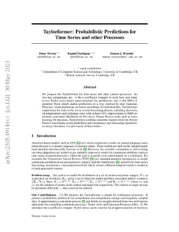 Taylorformer: Probabilistic Predictions for Time Series and other
  Processes