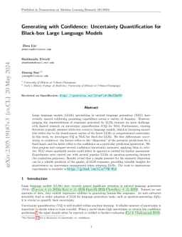 Generating with Confidence: Uncertainty Quantification for Black-box
  Large Language Models