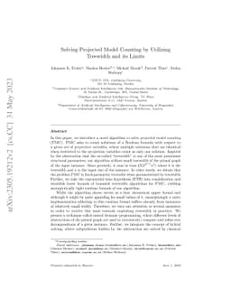 Solving Projected Model Counting by Utilizing Treewidth and its Limits