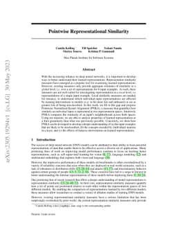Pointwise Representational Similarity