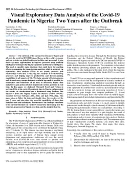 Visual Exploratory Data Analysis of the Covid-19 Pandemic in Nigeria:
  Two Years after the Outbreak