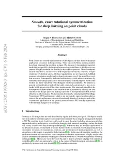 Smooth, exact rotational symmetrization for deep learning on point
  clouds