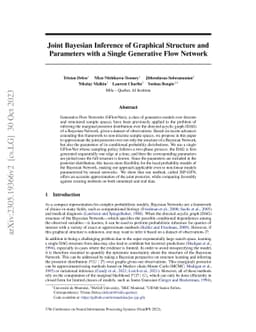 Joint Bayesian Inference of Graphical Structure and Parameters with a
  Single Generative Flow Network