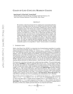 Chain of Log-Concave Markov Chains