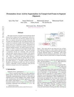 Permutation-Aware Action Segmentation via Unsupervised Frame-to-Segment
  Alignment