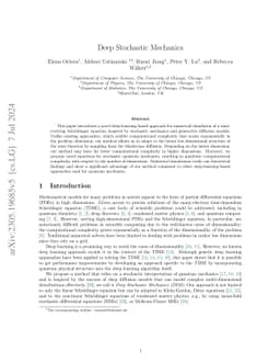 Deep Stochastic Mechanics