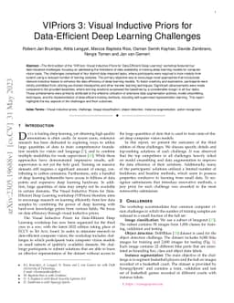 VIPriors 3: Visual Inductive Priors for Data-Efficient Deep Learning
  Challenges
