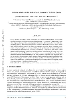 Investigation of the Robustness of Neural Density Fields