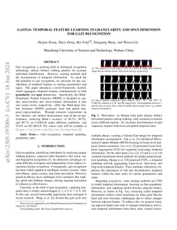 GaitGS: Temporal Feature Learning in Granularity and Span Dimension for
  Gait Recognition