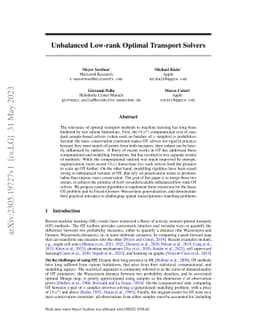 Unbalanced Low-rank Optimal Transport Solvers