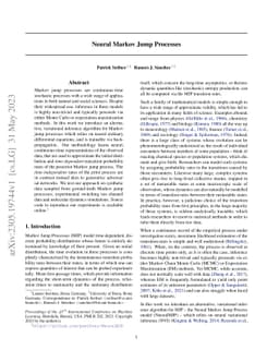 Neural Markov Jump Processes