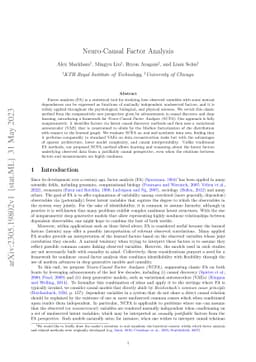 Neuro-Causal Factor Analysis