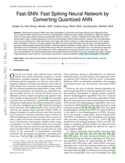 Fast-SNN: Fast Spiking Neural Network by Converting Quantized ANN