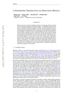 A Geometric Perspective on Diffusion Models