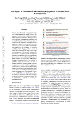 MedNgage: A Dataset for Understanding Engagement in Patient-Nurse
  Conversations