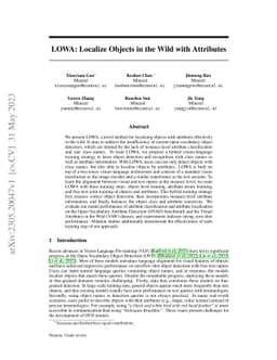 LOWA: Localize Objects in the Wild with Attributes