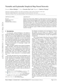 Trainable and Explainable Simplicial Map Neural Networks