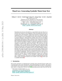 MuseCoco: Generating Symbolic Music from Text