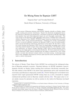 On Mixing Rates for Bayesian CART