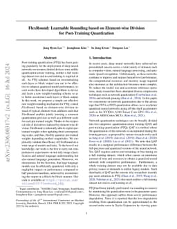 FlexRound: Learnable Rounding based on Element-wise Division for
  Post-Training Quantization