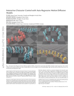 Interactive Character Control with Auto-Regressive Motion Diffusion
  Models
