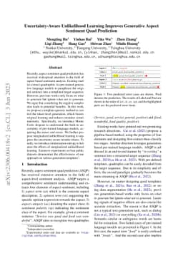 Uncertainty-Aware Unlikelihood Learning Improves Generative Aspect
  Sentiment Quad Prediction
