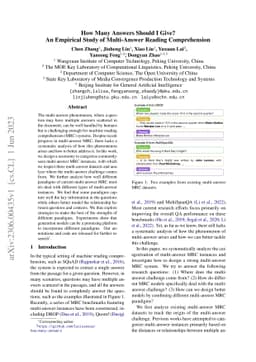 How Many Answers Should I Give? An Empirical Study of Multi-Answer
  Reading Comprehension