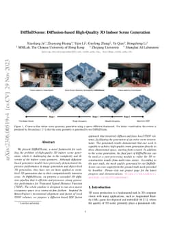 DiffInDScene: Diffusion-based High-Quality 3D Indoor Scene Generation
