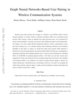 Graph Neural Networks-Based User Pairing in Wireless Communication
  Systems