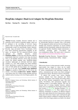 DeepFake-Adapter: Dual-Level Adapter for DeepFake Detection