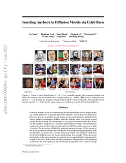 Inserting Anybody in Diffusion Models via Celeb Basis