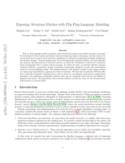 Exposing Attention Glitches with Flip-Flop Language Modeling